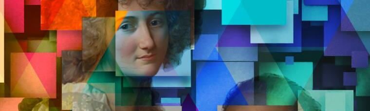 Fragmento da obra sobre Casal Lavoisier. Detalhe do olhar.